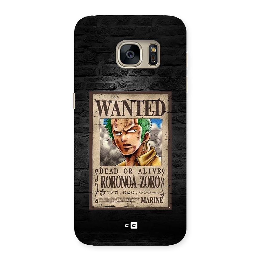 Zoro Wanted Back Case for Galaxy S7