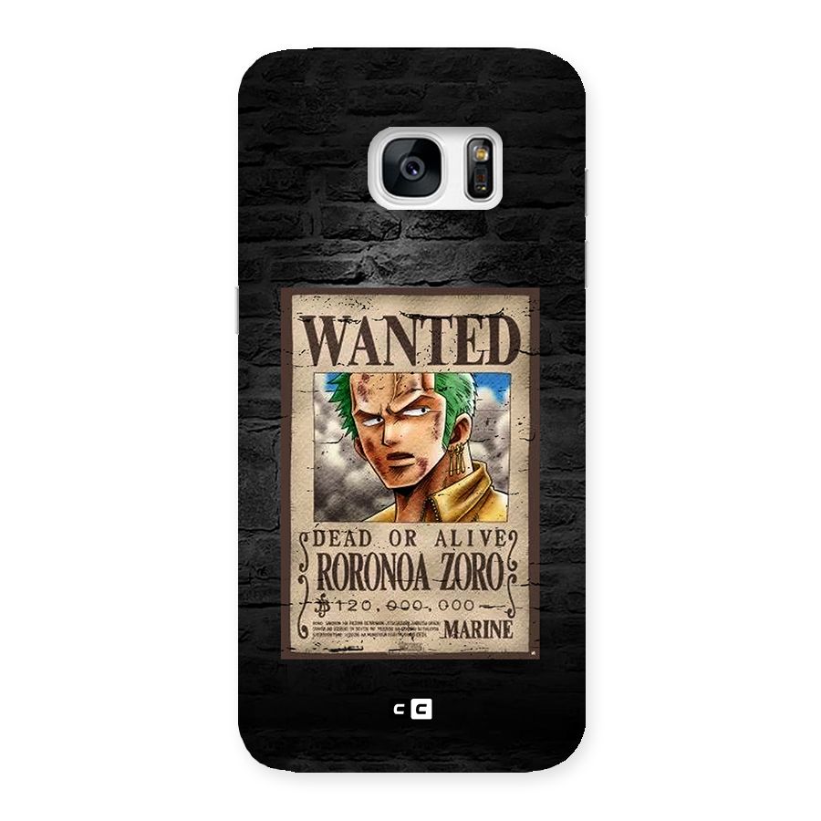 Zoro Wanted Back Case for Galaxy S7 Edge