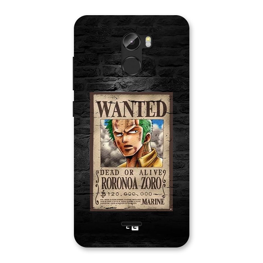 Zoro Wanted Back Case for Gionee X1
