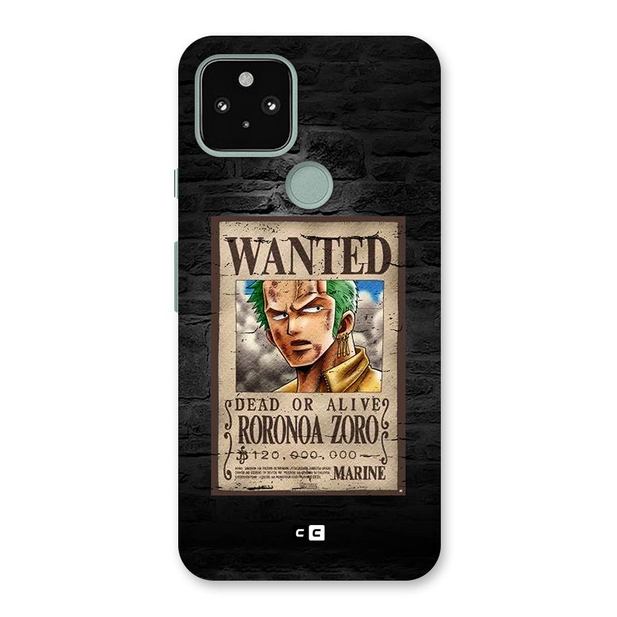 Zoro Wanted Back Case for Google Pixel 5