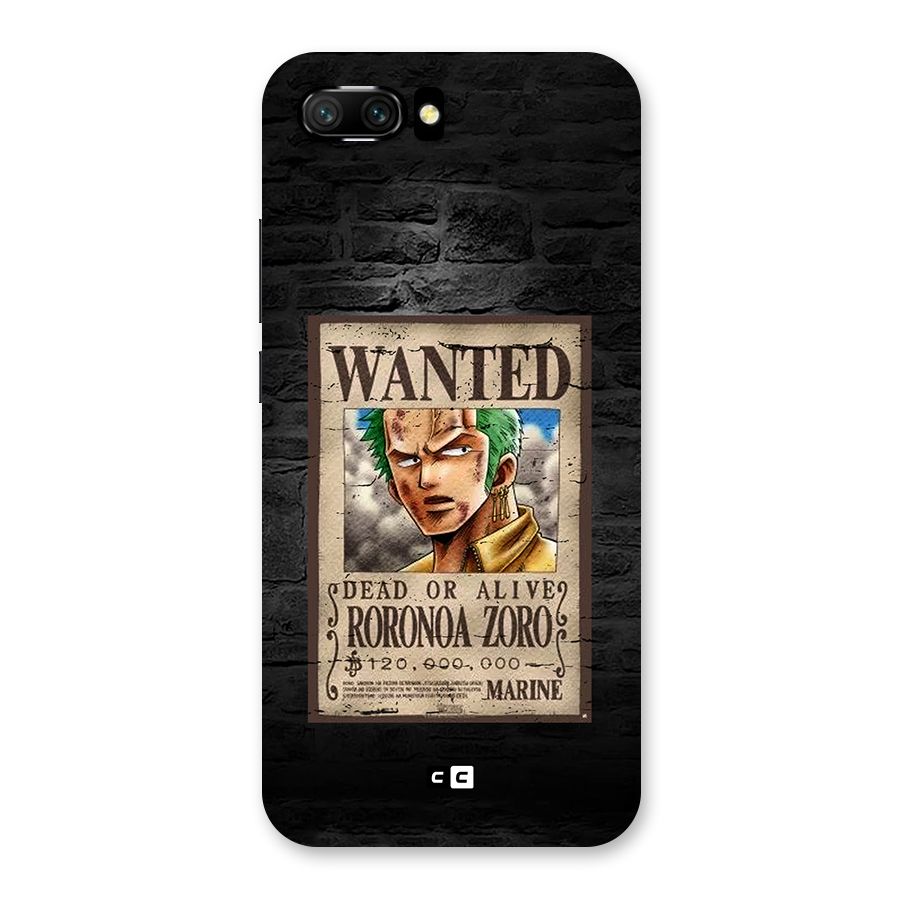 Zoro Wanted Back Case for Honor 10
