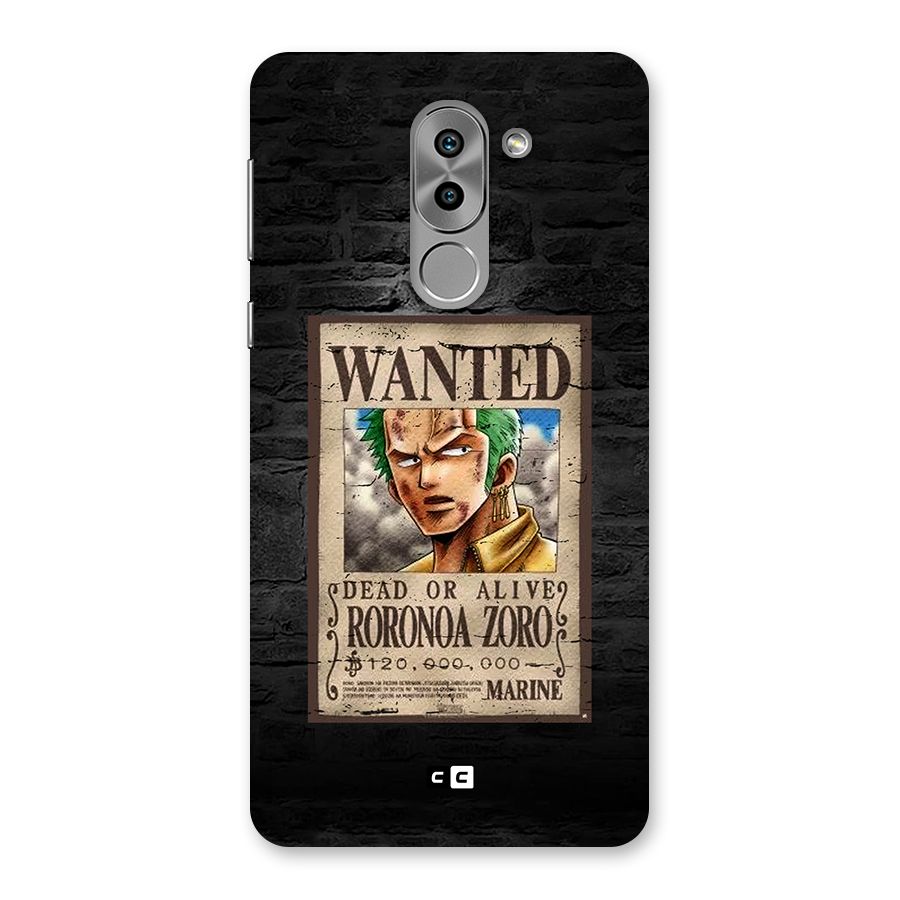 Zoro Wanted Back Case for Honor 6X