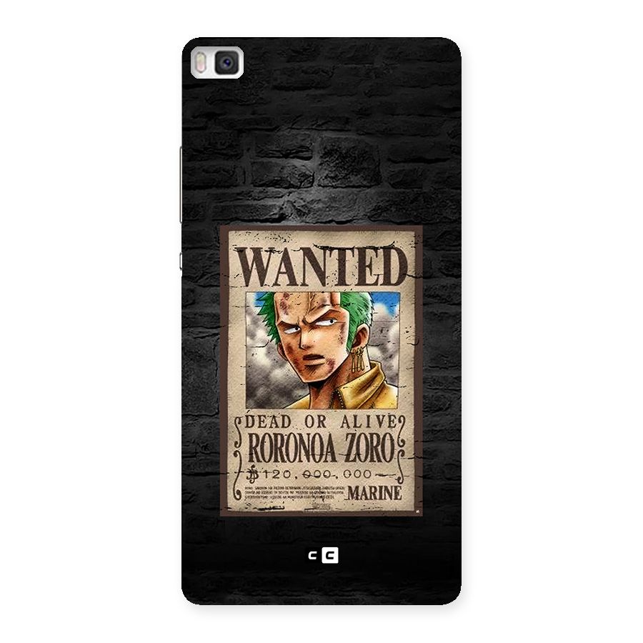 Zoro Wanted Back Case for Huawei P8