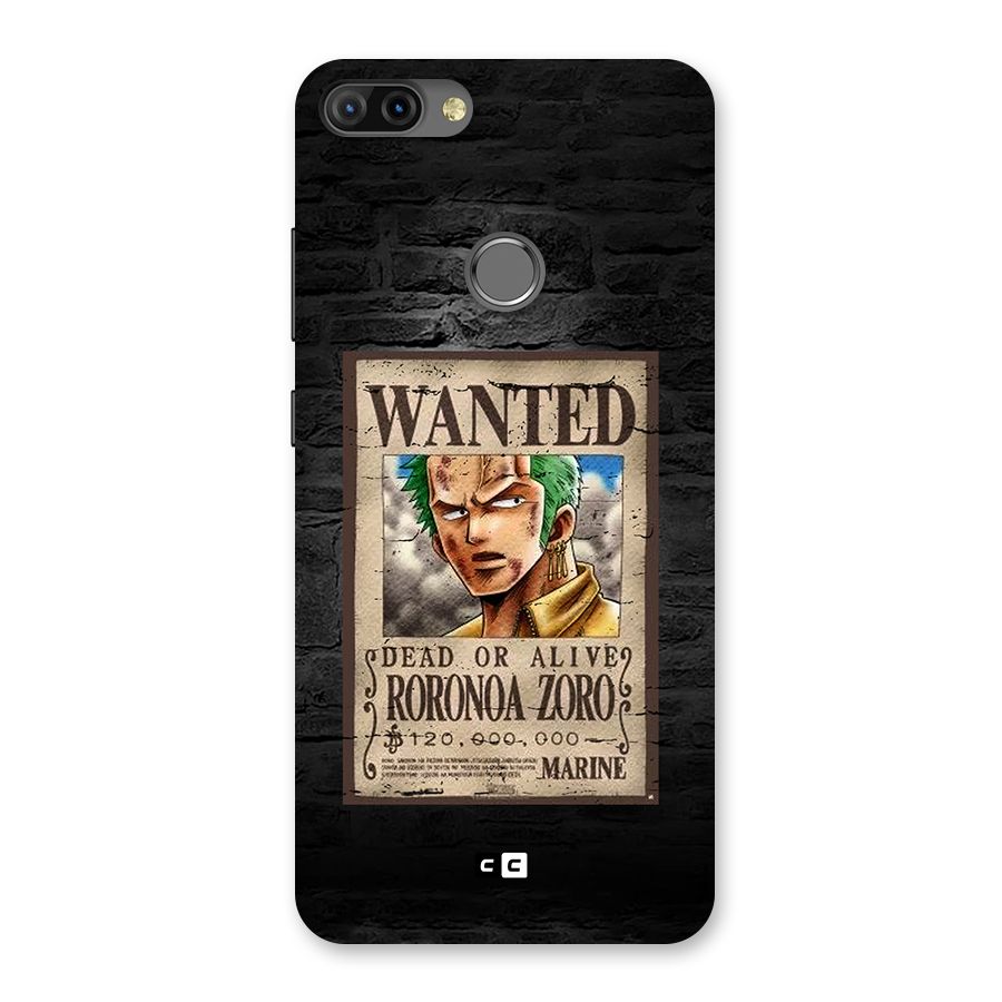 Zoro Wanted Back Case for Infinix Hot 6 Pro