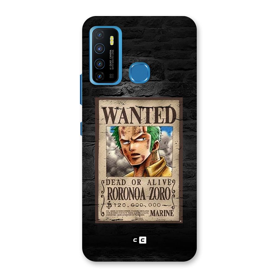 Zoro Wanted Back Case for Infinix Hot 9