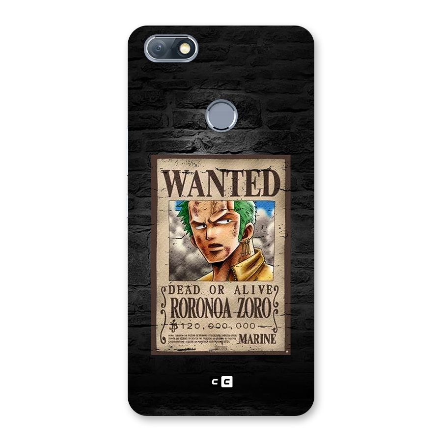 Zoro Wanted Back Case for Infinix Note 5