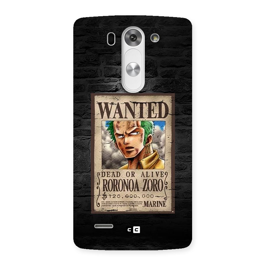 Zoro Wanted Back Case for LG G3 Mini