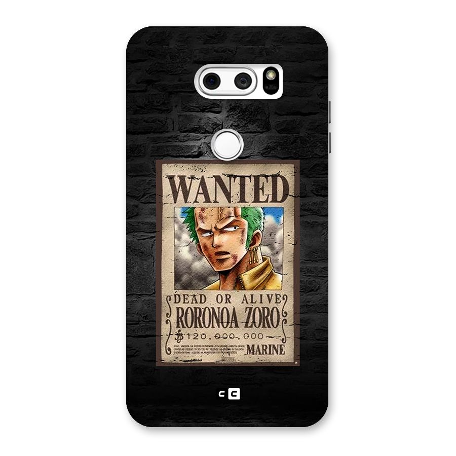 Zoro Wanted Back Case for LG V30