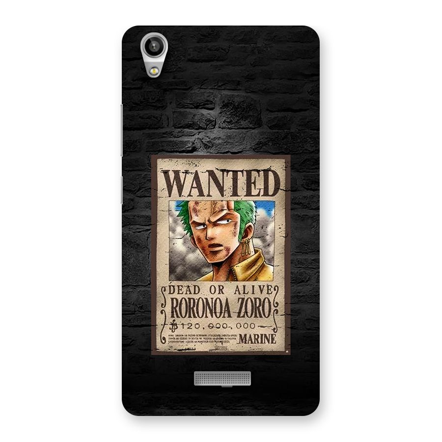 Zoro Wanted Back Case for Lava Pixel V1
