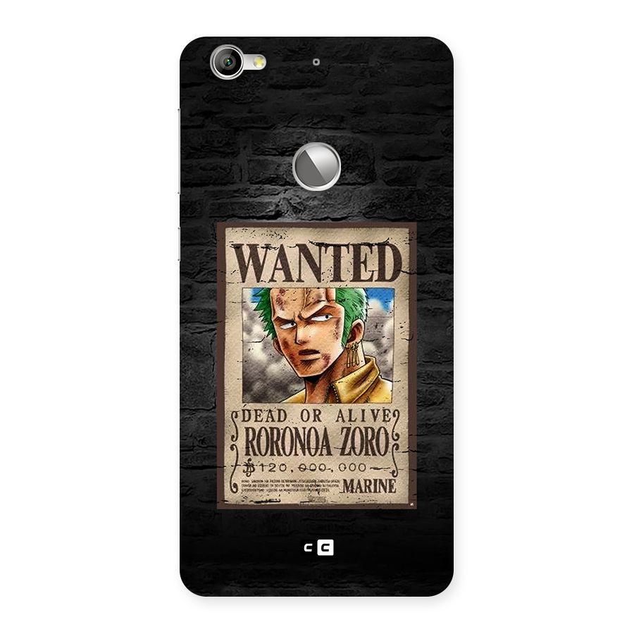 Zoro Wanted Back Case for Le 1S