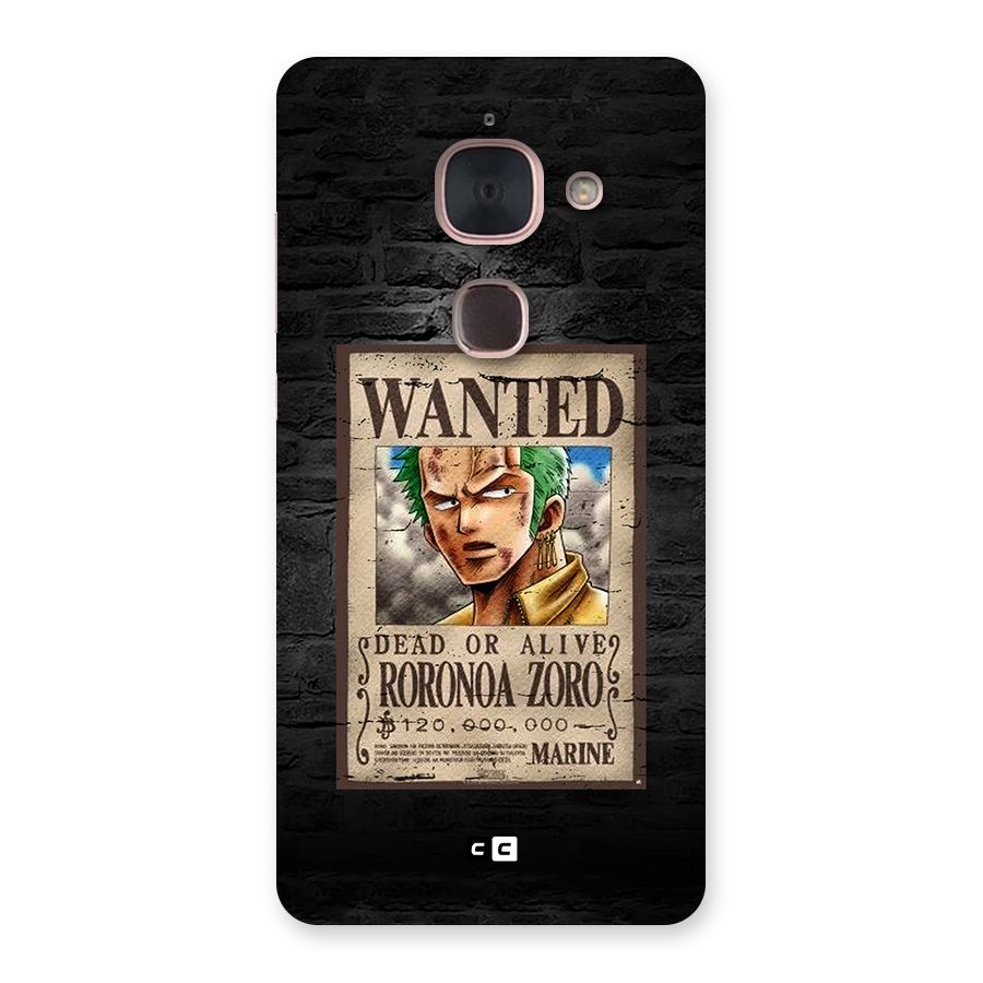 Zoro Wanted Back Case for Le Max 2
