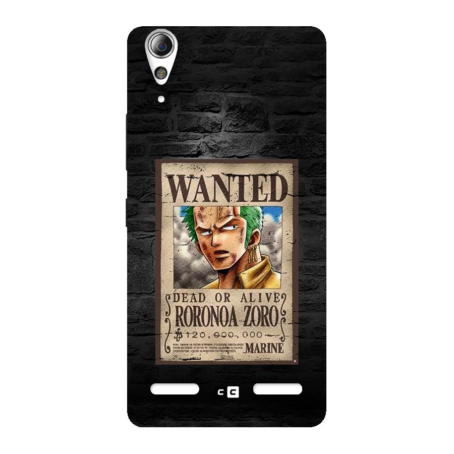 Zoro Wanted Back Case for Lenovo A6000 Plus