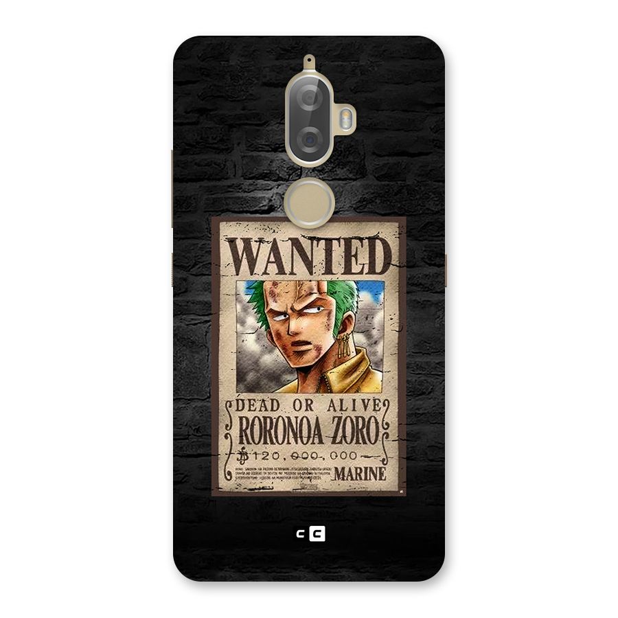 Zoro Wanted Back Case for Lenovo K8 Plus