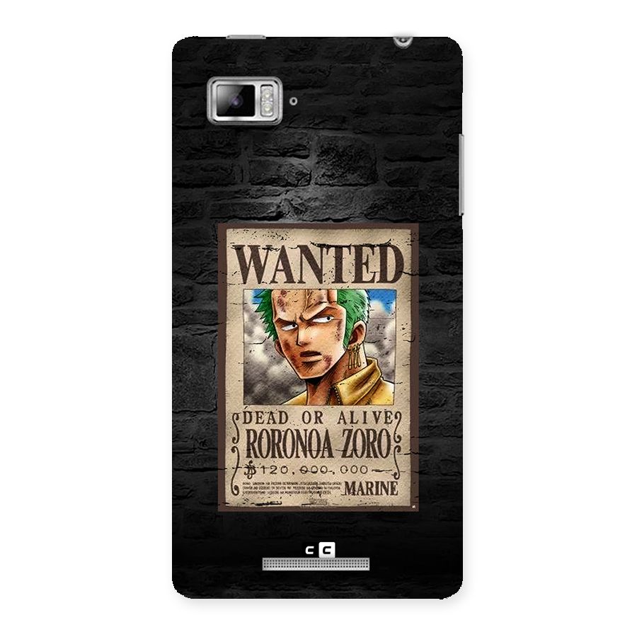 Zoro Wanted Back Case for Lenovo Vibe Z K910