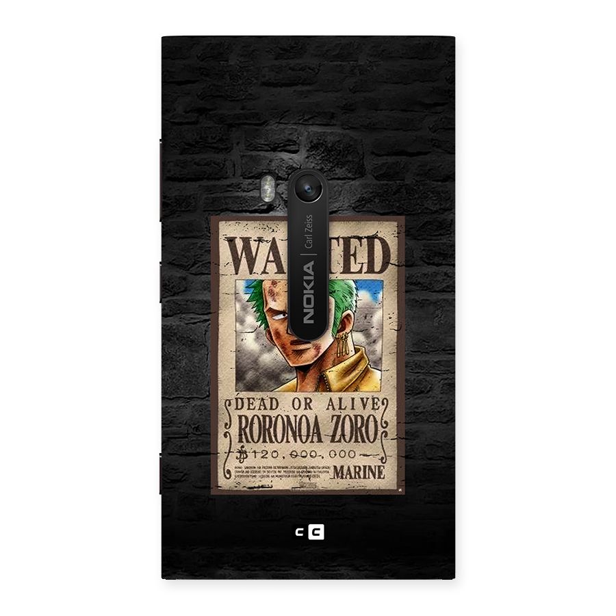 Zoro Wanted Back Case for Lumia 920