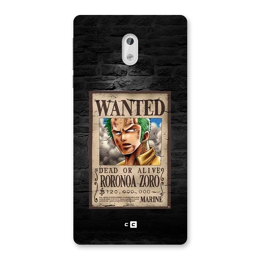 Zoro Wanted Back Case for Nokia 3