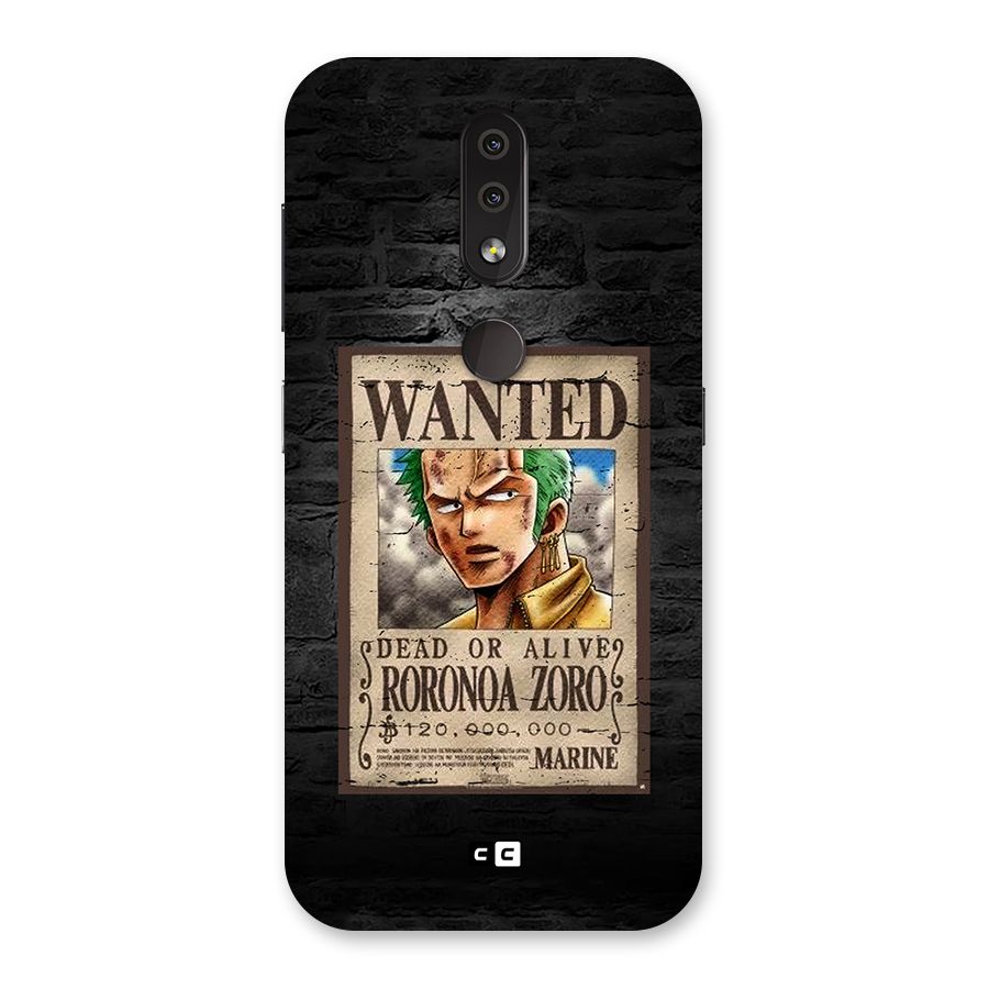 Zoro Wanted Back Case for Nokia 4.2