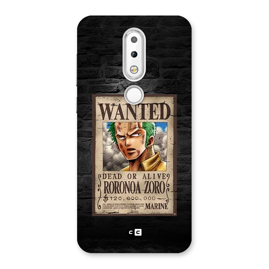 Zoro Wanted Back Case for Nokia 6.1 Plus