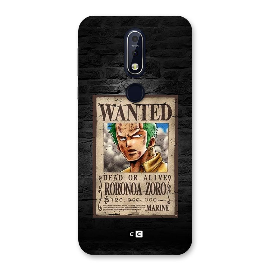 Zoro Wanted Back Case for Nokia 7.1