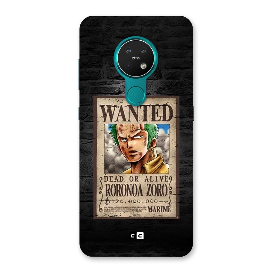 Zoro Wanted Back Case for Nokia 7.2