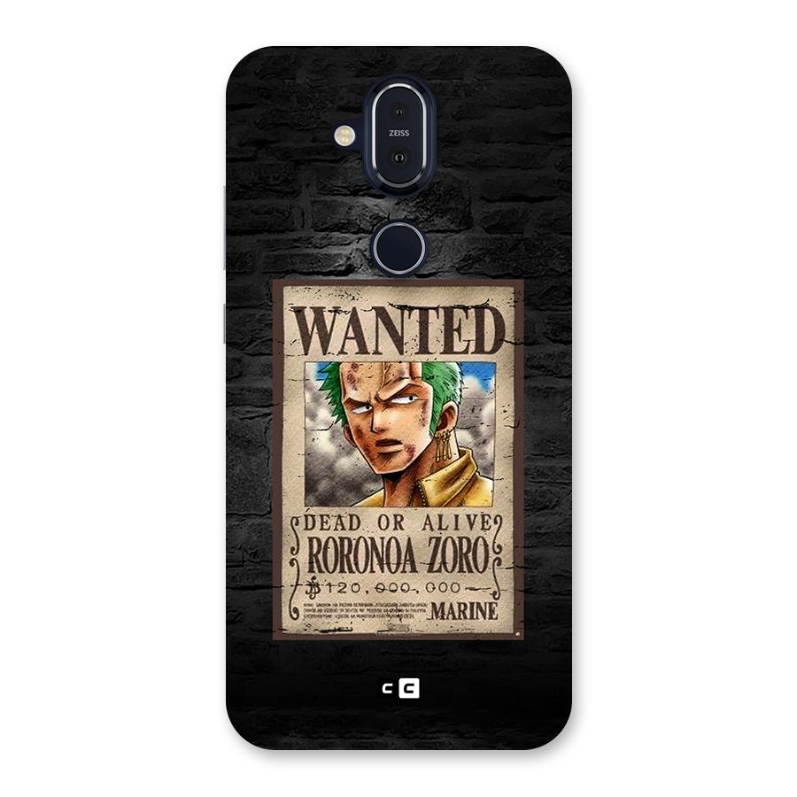 Zoro Wanted Back Case for Nokia 8.1