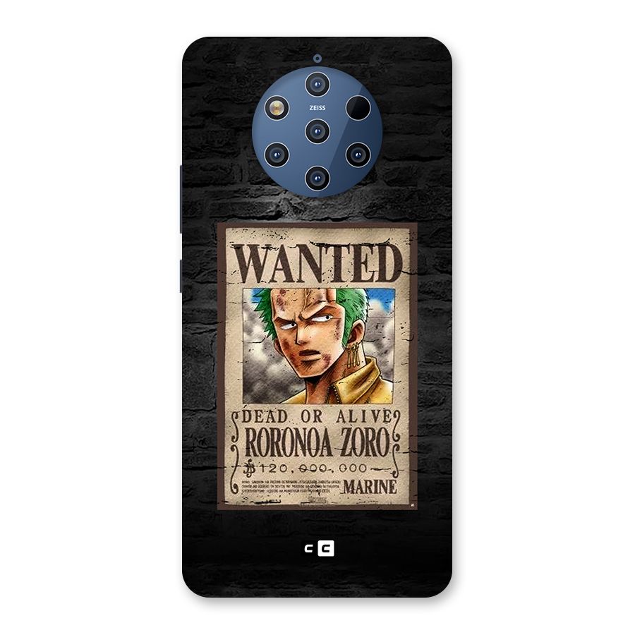 Zoro Wanted Back Case for Nokia 9 PureView