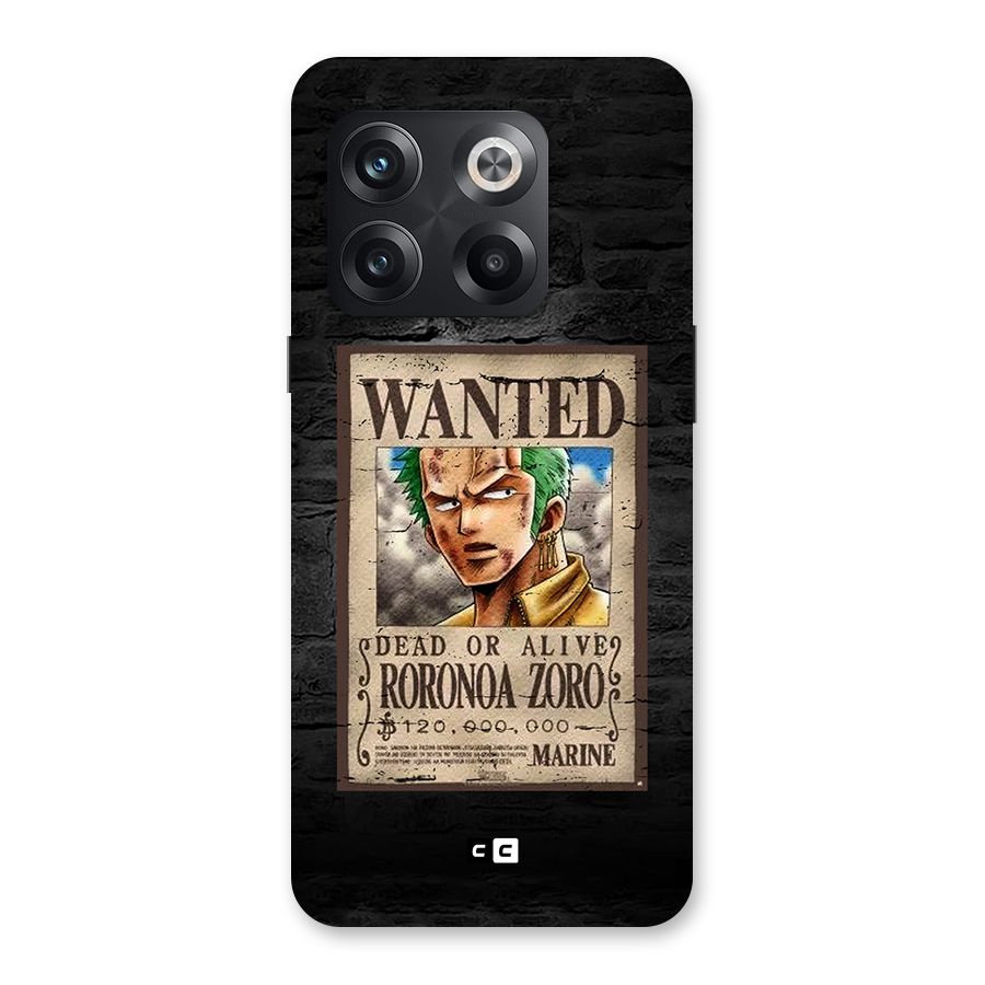 Zoro Wanted Back Case for OnePlus 10T