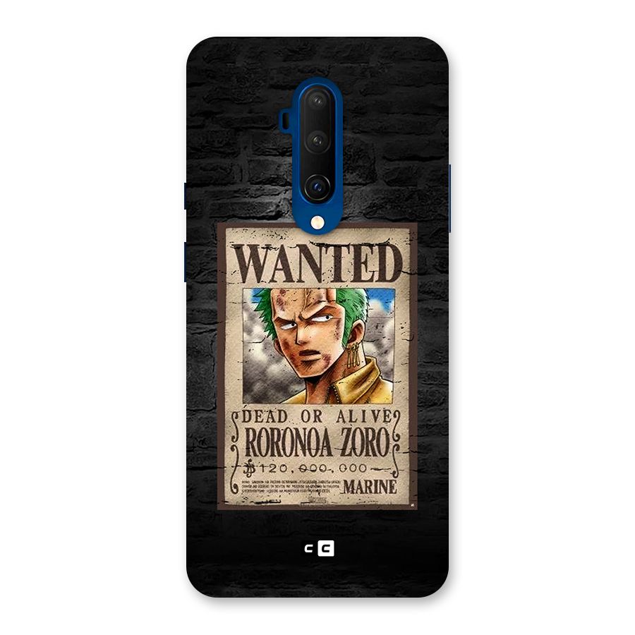 Zoro Wanted Back Case for OnePlus 7T Pro