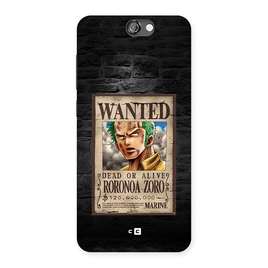 Zoro Wanted Back Case for One A9