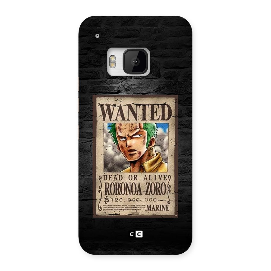 Zoro Wanted Back Case for One M9