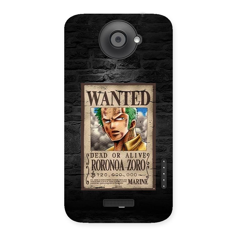 Zoro Wanted Back Case for One X
