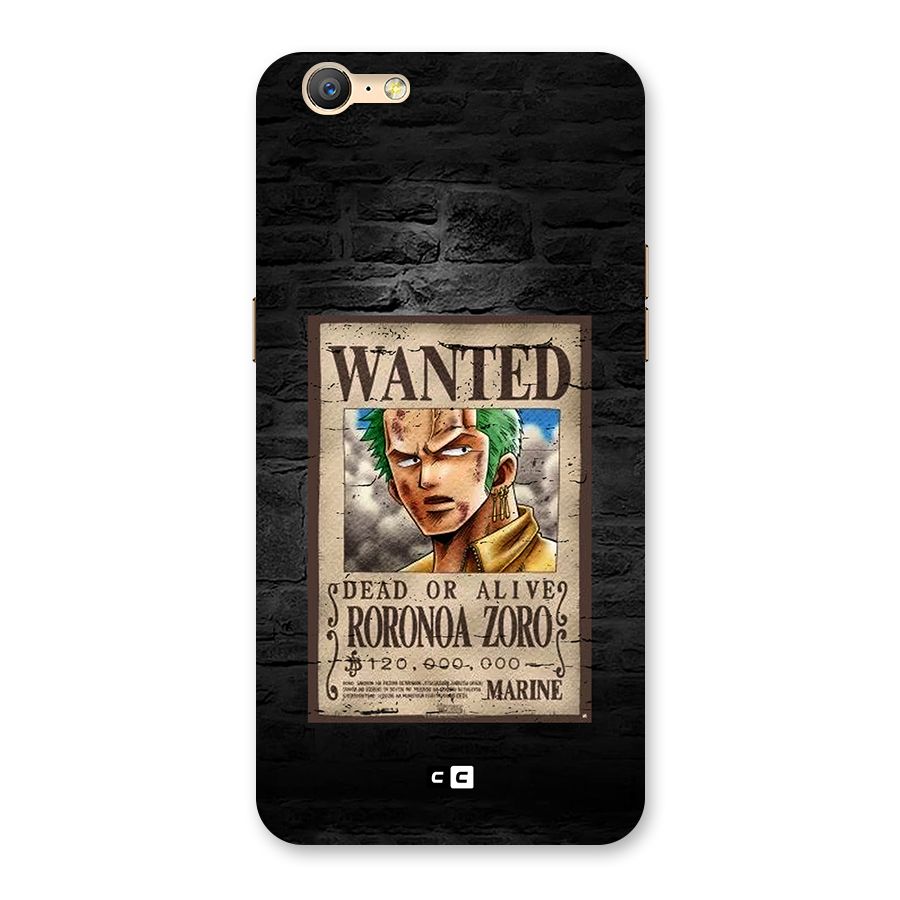 Zoro Wanted Back Case for Oppo A39