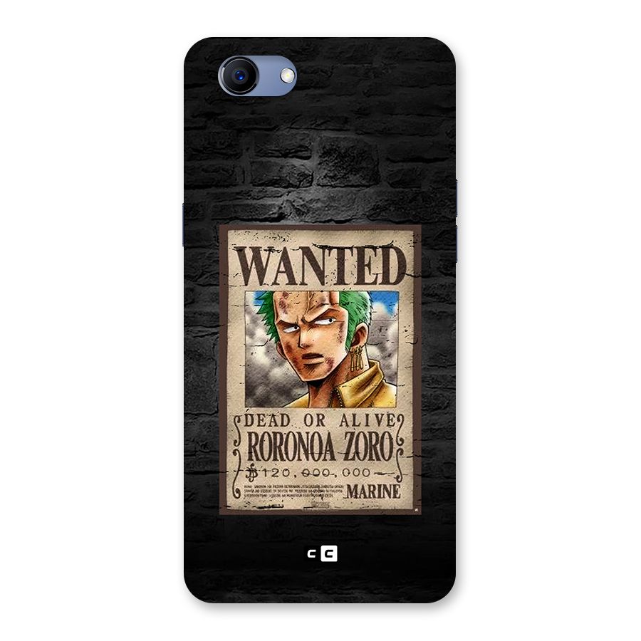 Zoro Wanted Back Case for Realme 1