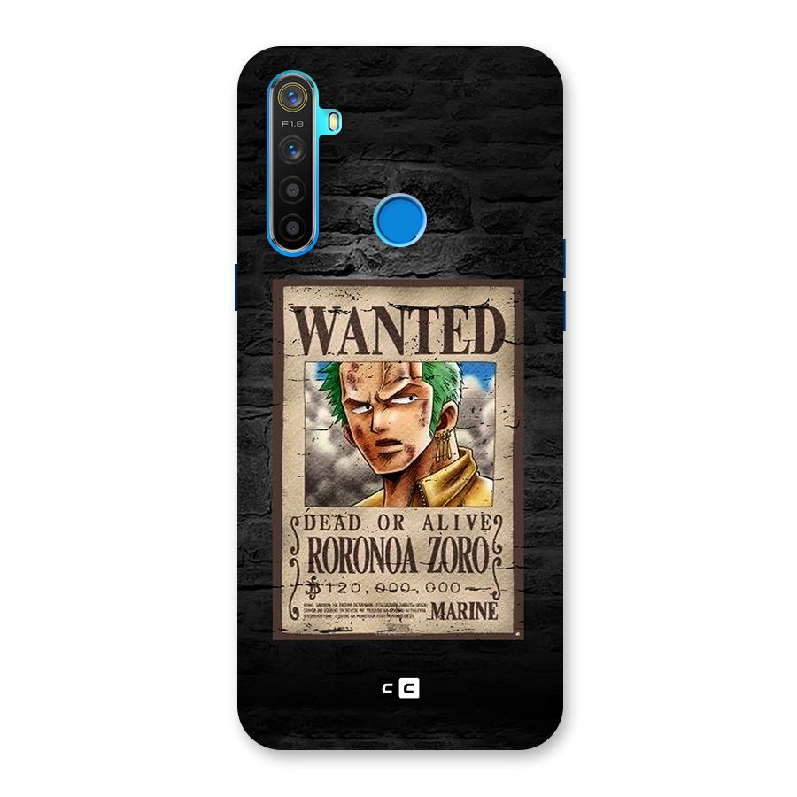 Zoro Wanted Back Case for Realme 5