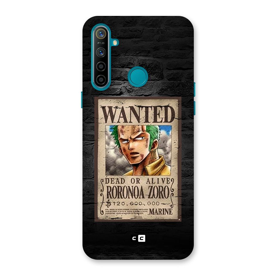 Zoro Wanted Back Case for Realme 5i