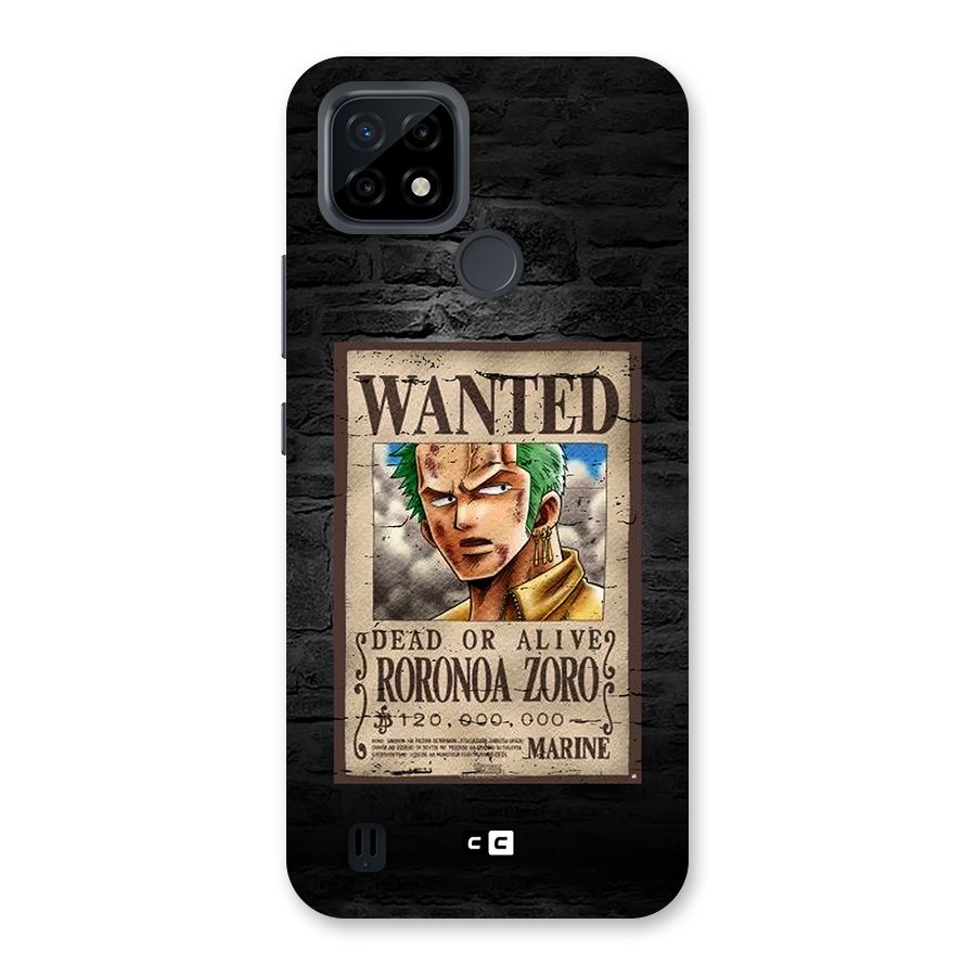 Zoro Wanted Back Case for Realme C21