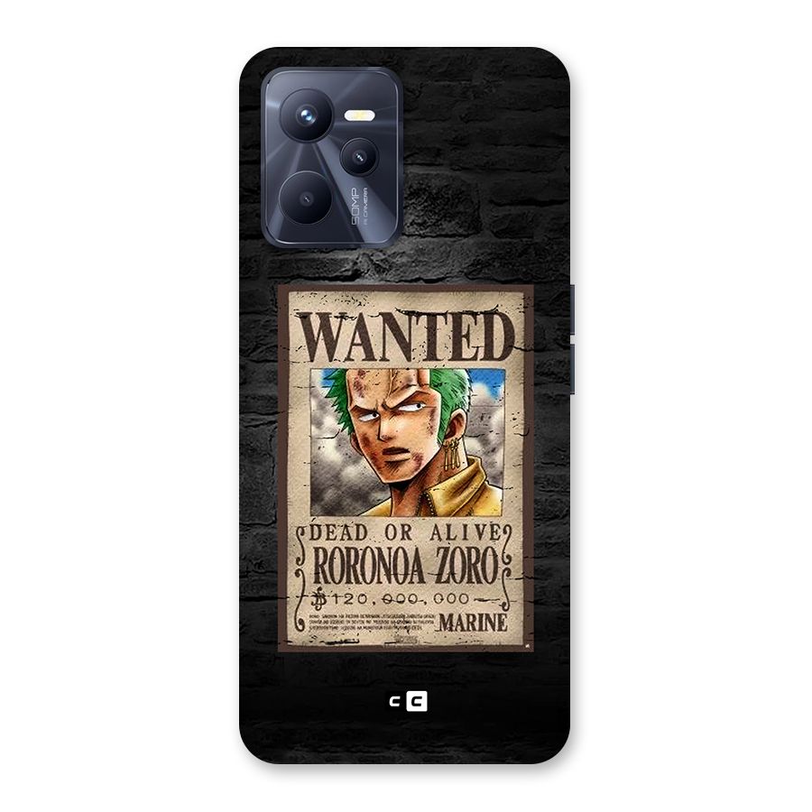 Zoro Wanted Back Case for Realme C35