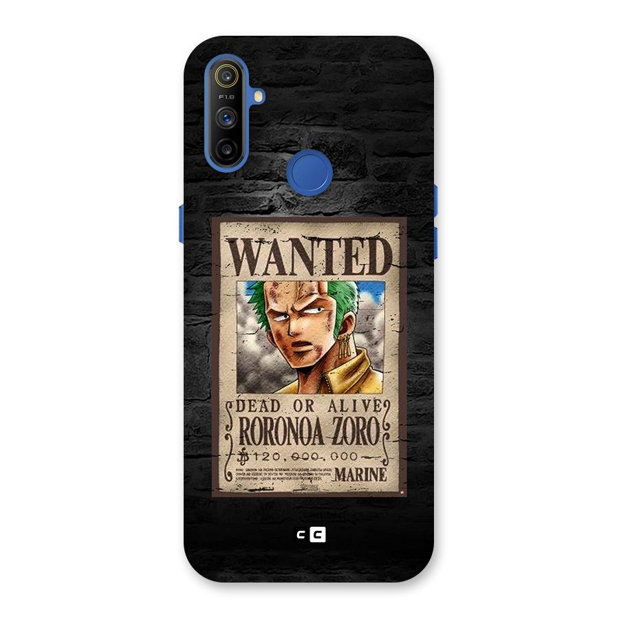 Zoro Wanted Back Case for Realme Narzo 10A