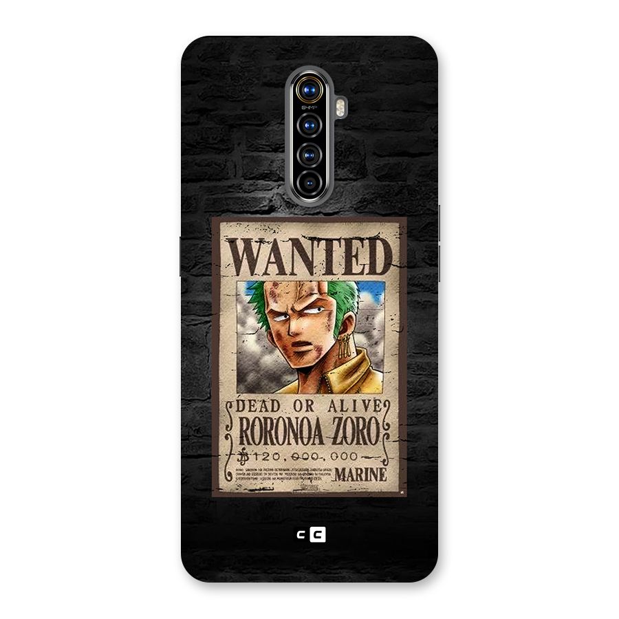 Zoro Wanted Back Case for Realme X2 Pro