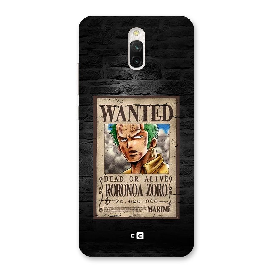 Zoro Wanted Back Case for Redmi 8A Dual