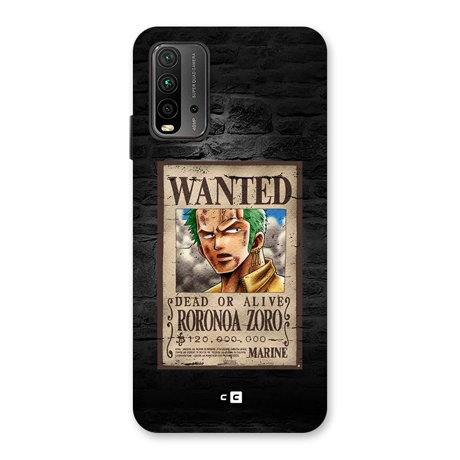 Zoro Wanted Back Case for Redmi 9 Power