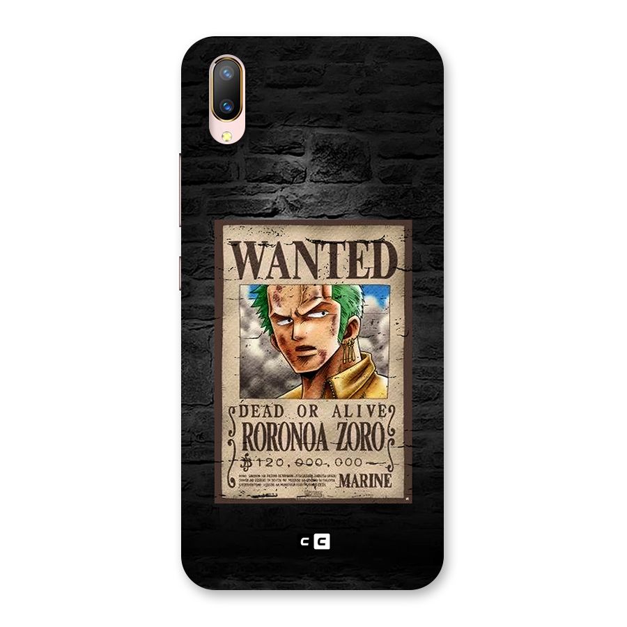 Zoro Wanted Back Case for Vivo V11 Pro
