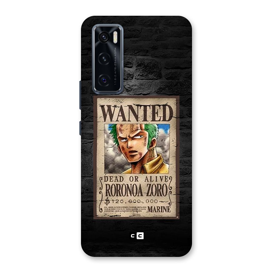 Zoro Wanted Back Case for Vivo V20 SE