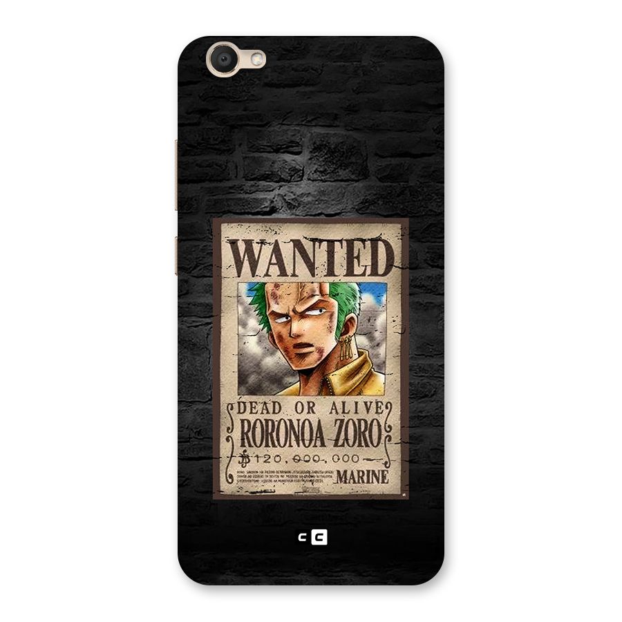 Zoro Wanted Back Case for Vivo V5