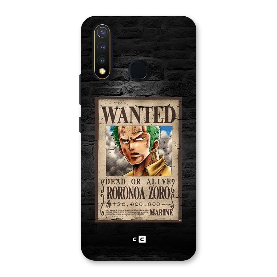 Zoro Wanted Back Case for Vivo Y19