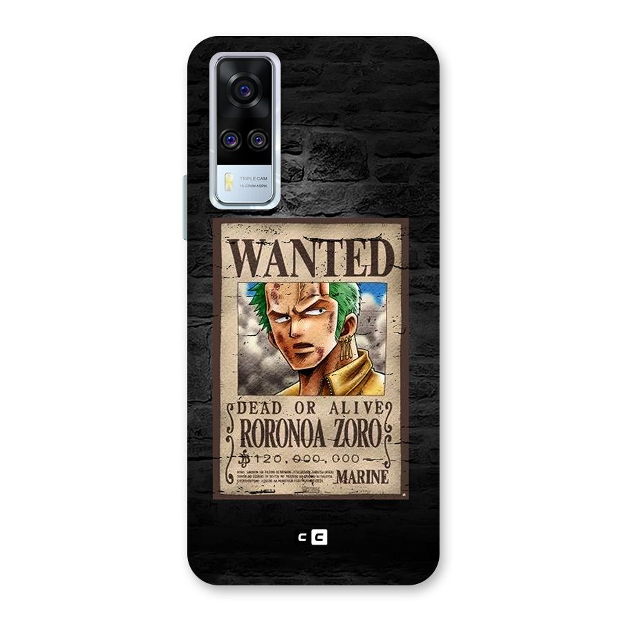 Zoro Wanted Back Case for Vivo Y31