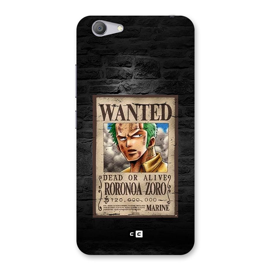 Zoro Wanted Back Case for Vivo Y53