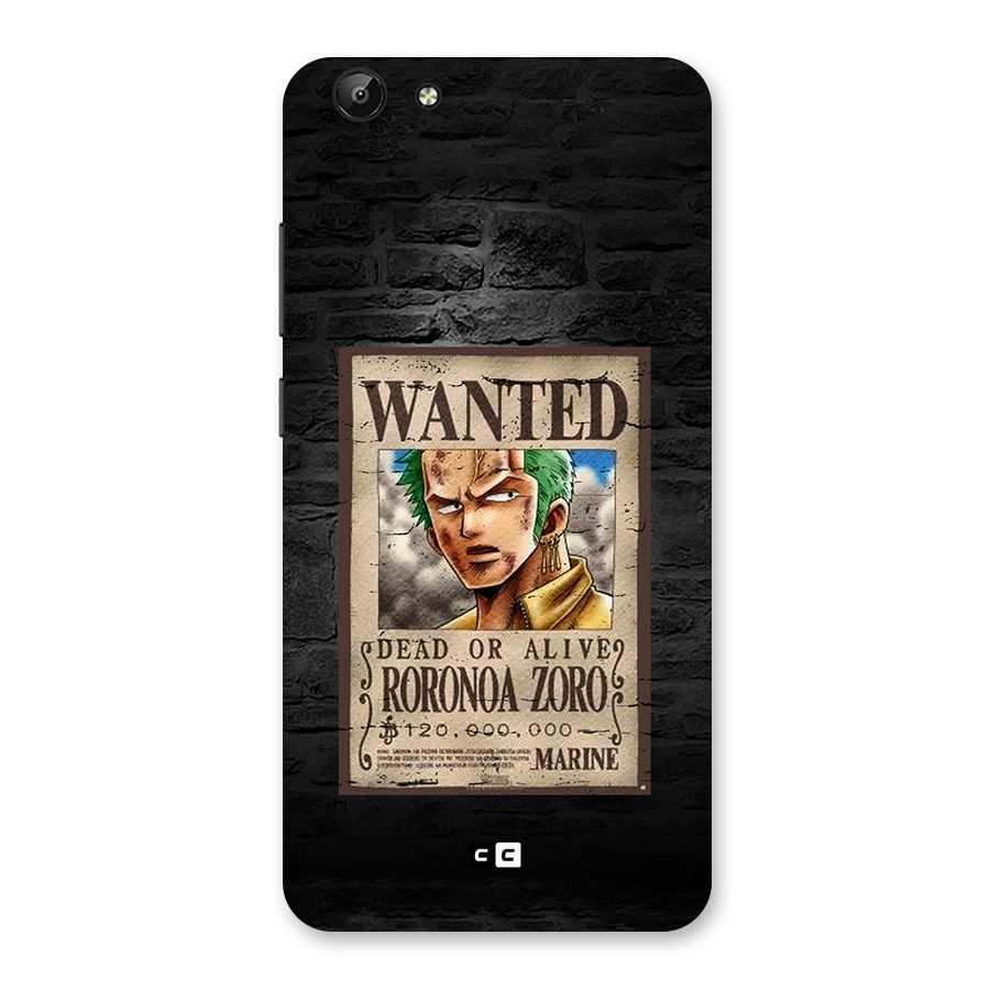 Zoro Wanted Back Case for Vivo Y69