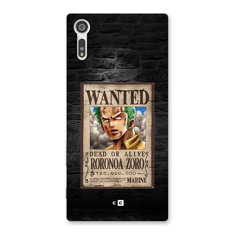 Zoro Wanted Back Case for Xperia XZ