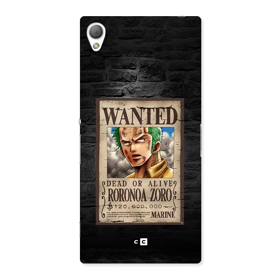 Zoro Wanted Back Case for Xperia Z3